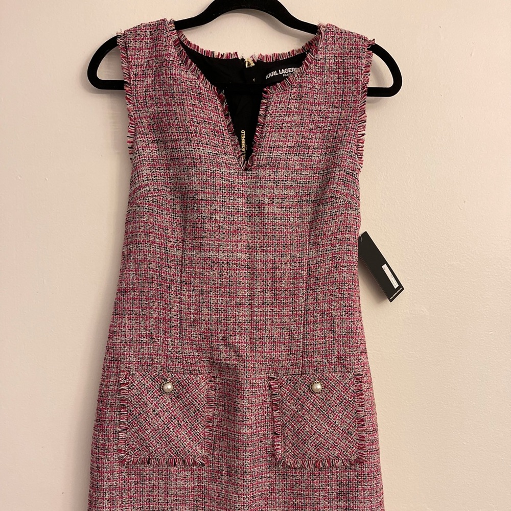 Karl Lagerfeld Paris Tweed Dress